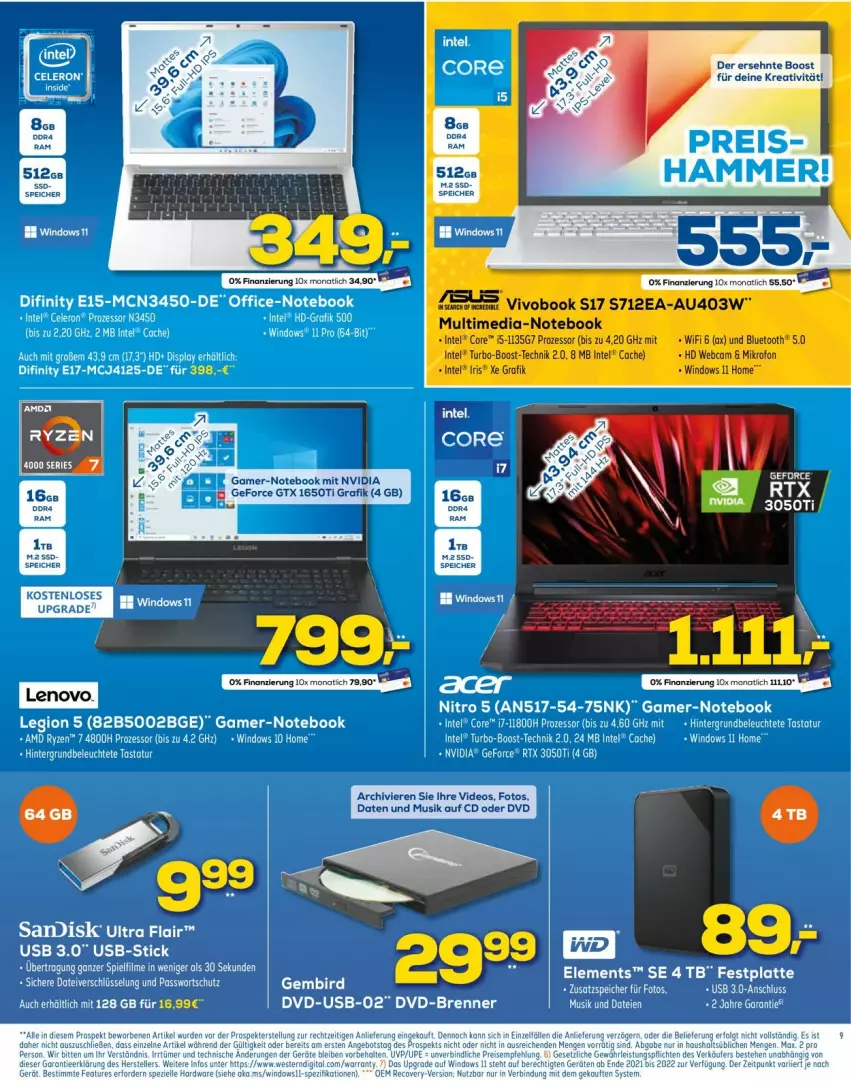 Aktueller Prospekt Euronics - Prospekte - von 25.05 bis 01.06.2022 - strona 9 - produkty: deo, dvd, geforce, lenovo, Ti