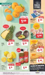 Gazetka promocyjna Combi - Prospekte - Gazetka - ważna od 07.10 do 07.10.2023 - strona 3 - produkty: ananas, avocado, avocados, backwaren, baguette, beutel, brötchen, Donut, donuts, eis, flasche, kartoffel, kracher, milka, oreo, quark, reis, Schal, Schale, smoothie, smoothies, stube, telefon, Ti, uhr, zitrone, zitronen, ZTE