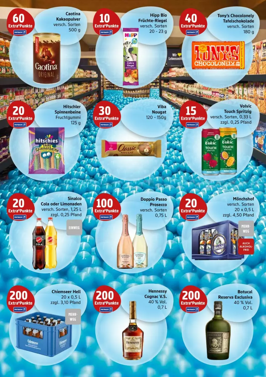 Aktueller Prospekt Edeka - Prospekte - von 06.10 bis 11.10.2025 - strona 24 - produkty: bio, Cognac, cola, doppio passo, ecco, frucht, früchte, fruchtgummi, hipp, hitschler, kakao, limo, limonade, limonaden, mönchshof, passo, prosecco, riegel, schoko, schokolade, sinalco, tafelschokolade, Ti, tuc, volvic