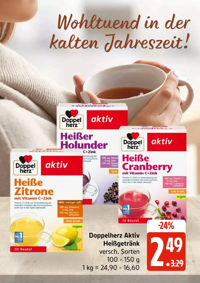 Aktueller Prospekt Edeka - Prospekte - von 06.10 bis 11.10.2025 - strona 25 - produkty: beutel, doppelherz, getränk, holunder, Ti, vita, Vitamin C, Vitamine