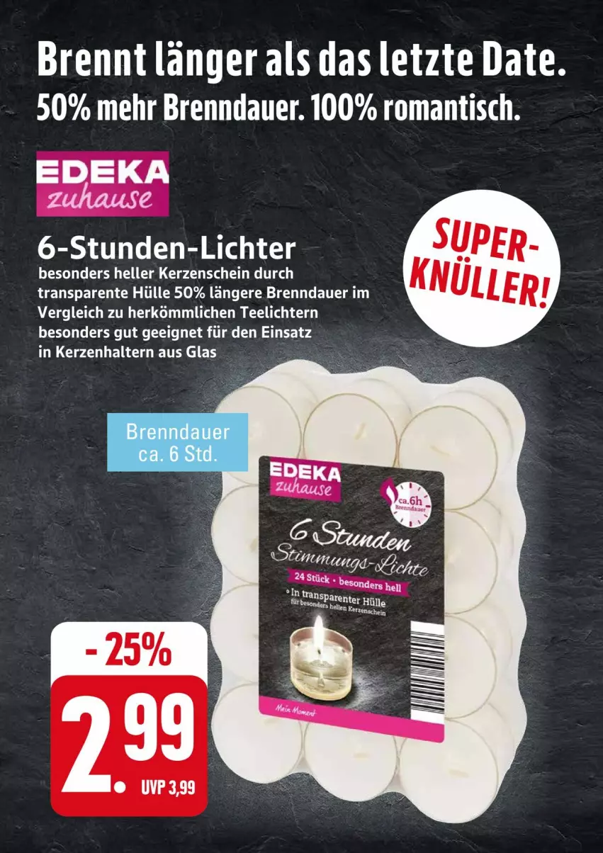 Aktueller Prospekt Edeka - Prospekte - von 06.10 bis 11.10.2025 - strona 30 - produkty: auer, deka, ente, kerze, Kerzenhalter, tee, Teelicht, teelichte, Ti, tisch, ZTE