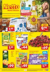 Gazetka promocyjna Netto Marken-Discount - Filial-Angebote - Gazetka - ważna od 11.06 do 11.06.2022 - strona 1 - produkty: angebot, auer, Bau, Bauer, bestpreis, eis, eiswürfel, flasche, frucht, früchte, fruchtjoghurt, Havana Club, joghur, joghurt, Käse, käsescheiben, kerrygold, kirsch, kirsche, kirschen, maggi, maggi fix, milka, milka schokolade, mojito, ndk, Nektar, Reibekäse, reis, rum, saft, schoko, schokolade, schweppes, Ti, würfel, ZTE