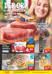 Gazetka promocyjna Netto Marken-Discount - Filial-Angebote - Gazetka - ważna od 11.06 do 11.06.2022 - strona 12 - produkty: aqua, bio, chili, Dorade, eis, femeg, fisch, fleisch, garnelen, gewürz, grill, knoblauch, kräuter, küche, Küchen, marinade, medaillons, mit knoblauch, natives olivenöl, ndk, olive, oliven, olivenöl, olivenöl extra, pfeffer, reis, thunfisch, Ti