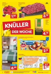 Gazetka promocyjna Netto Marken-Discount - Filial-Angebote - Gazetka - ważna od 11.06 do 11.06.2022 - strona 2 - produkty: backfisch, beere, beeren, bett, bettwäsche, braten, burger, dallmayr, eis, erdbeere, erdbeeren, fisch, fischstäbchen, fleisch, hackfleisch, iglo, kaffee, kissen, kopfkissen, mikrofaser, ndk, papier, reis, rind, rinder, Schal, Schale, Ti, toilettenpapier, wurst, wurst in selbstbedienung