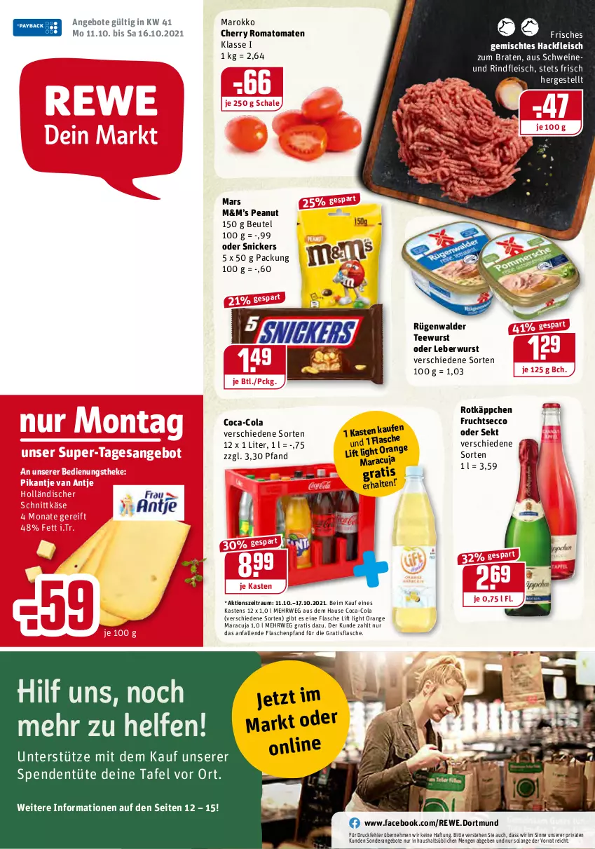 Aktueller Prospekt Rewe - Diese Woche im Angebot! - von 11.10 bis 16.10.2021 - strona 1