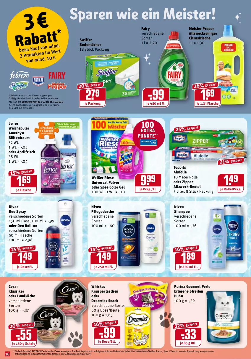 Aktueller Prospekt Rewe - Diese Woche im Angebot! - von 11.10 bis 16.10.2021 - strona 16