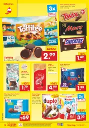 Gazetka promocyjna Netto Marken-Discount - Filial-Angebote - Gazetka - ważna od 18.06 do 18.06.2022 - strona 18 - produkty: beutel, duplo, eis, Kinder, kinder riegel, lindor, mars, ndk, oder twix, reis, riegel, ritter, ritter sport, rum, schoko, schokolade, snickers, Sport, Ti, toffifee, twix, versandkostenfrei