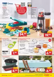 Gazetka promocyjna Netto Marken-Discount - Filial-Angebote - Gazetka - ważna od 18.06 do 18.06.2022 - strona 25 - produkty: angebot, apfel, Backform, Behälter, bestpreis, decke, Deckel, edelstahl, eis, Gläser, kirsch, kirsche, kirschen, Klammern, Kochlöffel, küche, lamm, Löffel, reifen, reis, rezept, ring, smoothie, spülmaschinen, steiner, stifte, Ti, tisch, tischdecke, wasser, würfel, ZTE