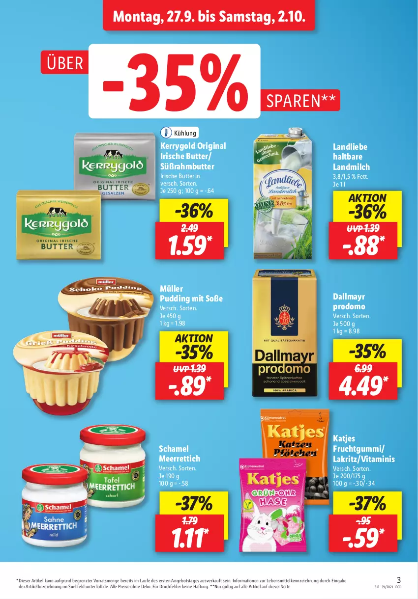 Aktueller Prospekt Lidl - Sonderprospekt - von 27.09 bis 02.10.2021 - strona 3