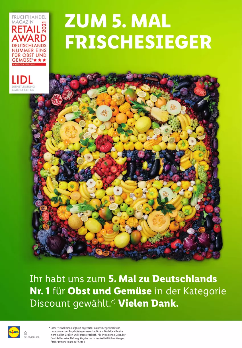 Aktueller Prospekt Lidl - Sonderprospekt - von 27.09 bis 02.10.2021 - strona 8