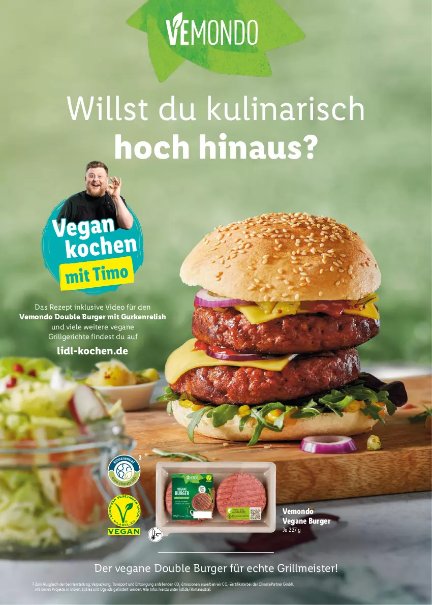 Aktueller Prospekt Lidl - Grillen-Magazin - von 25.04 bis 25.09.2022 - strona 15 - produkty: burger, deo, eis, erde, grill, gurke, gurken, LG, Meister, rel, rezept, rwe, Sport, Ti