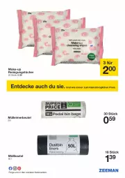 Gazetka promocyjna Zeeman - Prospekte - Gazetka - ważna od 11.10 do 11.10.2024 - strona 19 - produkty: beutel, decke, eimer, eis, leimer, LG, Make-up, müllbeutel, Reinigung, reinigungstücher, reis, tücher