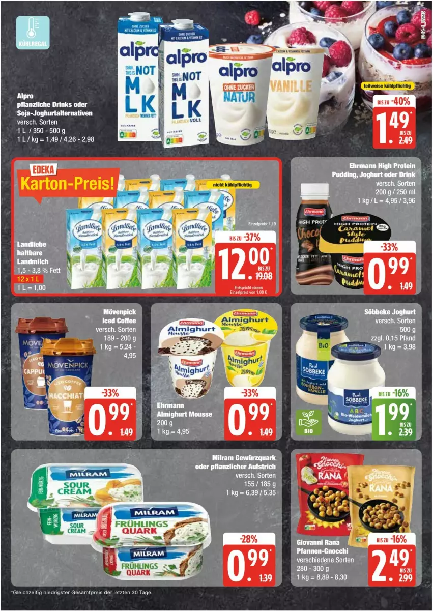 Aktueller Prospekt Edeka - Prospekte - von 04.11 bis 09.11.2024 - strona 11 - produkty: drink, drinks, eis, joghur, joghurt, Pflanzliche Drink, reis, soja, Ti, ZTE