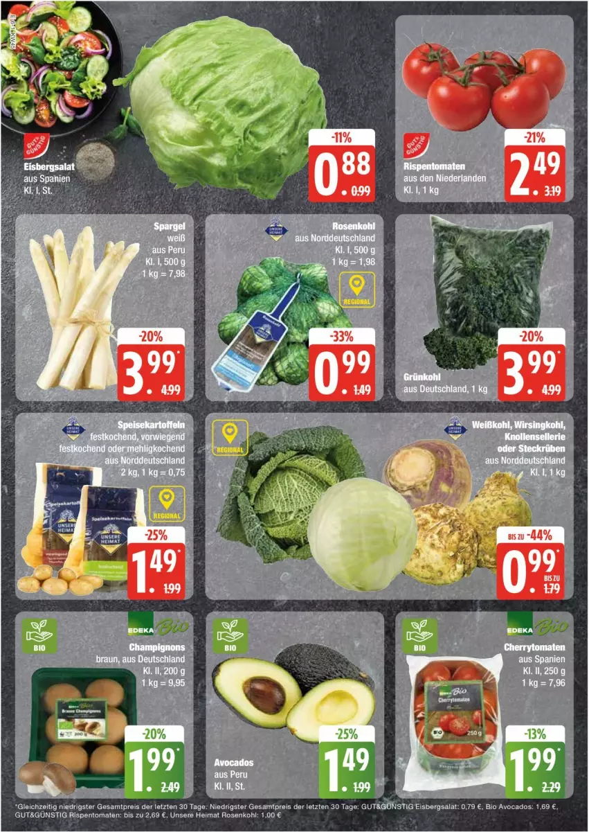 Aktueller Prospekt Edeka - Prospekte - von 04.11 bis 09.11.2024 - strona 6 - produkty: rispentomaten, rosen, Rosenkohl, Ti, tomate, tomaten