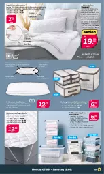 Gazetka promocyjna Netto - Woche 32 - Gazetka - ważna od 12.08 do 12.08.2023 - strona 19 - produkty: aufbewahrungsbox, Bau, baumwolle, bett, decke, Deckel, erde, kissen, kopfkissen, matratze, matratzen, matratzenauflage, steppbett, Ti, wolle