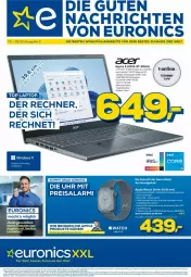 Gazetka promocyjna Euronics - Prospekte - Gazetka - ważna od 01.02 do 01.02.2023 - strona 1 - produkty: angebot, angebote, Apple, Apple Watch, Apple Watch SE, decke, eis, Intel, Laptop, reis, Ti, uhr