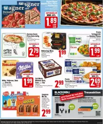 Gazetka promocyjna Edeka - Prospekte - Gazetka - ważna od 04.05 do 04.05.2024 - strona 11 - produkty: Becher, beutel, blätterteig, daim, eis, fertiggericht, fisch, frosta, gemüse-pfanne, langnese, milch, milka, monte, mozzarella, nogger, Ofen, oreo, pfanne, pizza, rel, steinofen, Ti, toblerone, tomate, zott, Zott Monte