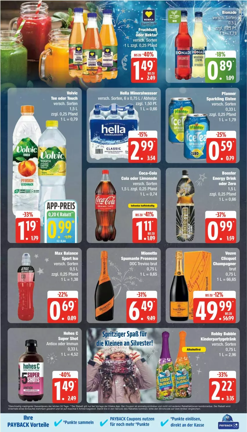 Aktueller Prospekt Edeka - Prospekte - von 30.12.2025 bis 04.01.2026 - strona 19 - produkty: coupon, coupons, ecco, eis, eistee, payback, prosecco, puma, robby, spumante, tee