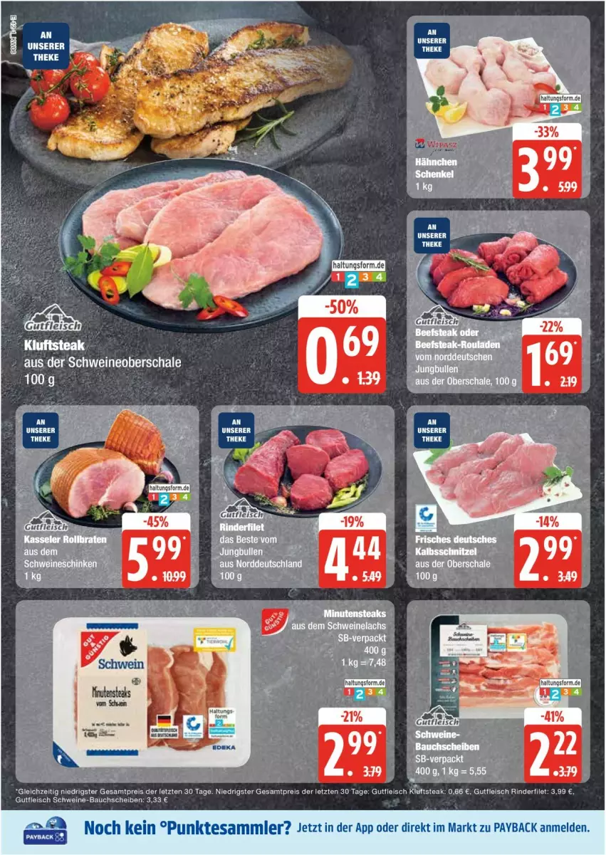 Aktueller Prospekt Edeka - Prospekte - von 03.02 bis 08.02.2025 - strona 12 - produkty: Bau, bauchscheiben, eis, filet, fleisch, gutfleisch, kalbsschnitzel, Kluftsteak, payback, reis, rind, rinder, rinderfilet, Schal, Schale, schnitzel, schwein, schweine, schweine-bauch, schweine-bauchscheiben, Schweineoberschale, steak, tesa, Ti, wein, weine, ZTE