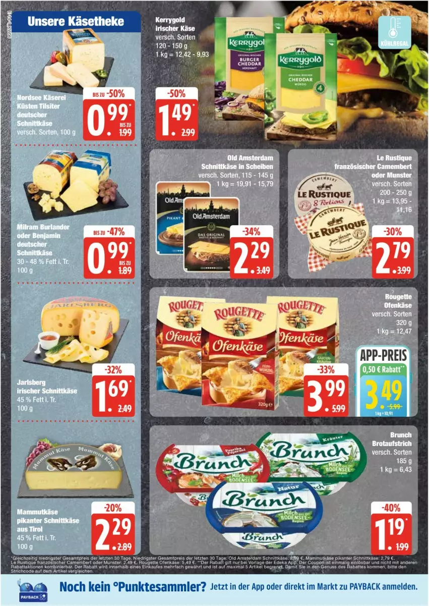 Aktueller Prospekt Edeka - Prospekte - von 03.02 bis 08.02.2025 - strona 14 - produkty: aeg, camembert, coupon, deka, Käse, Le Rustique, nuss, payback, rouge, rougette, tee, tesa, Ti