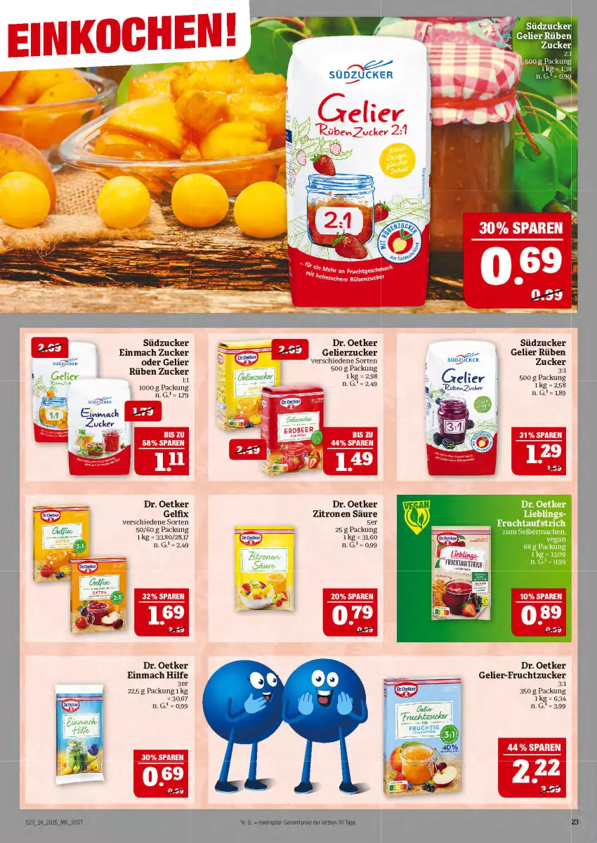 Aktueller Prospekt Marktkauf - Prospekt - von 08.06 bis 14.06.2025 - strona 23 - produkty: Dr. Oetker, eis, frucht, gelierzucker, mac, reis, südzucker, tee, zitrone, zitronen, ZTE, zucker
