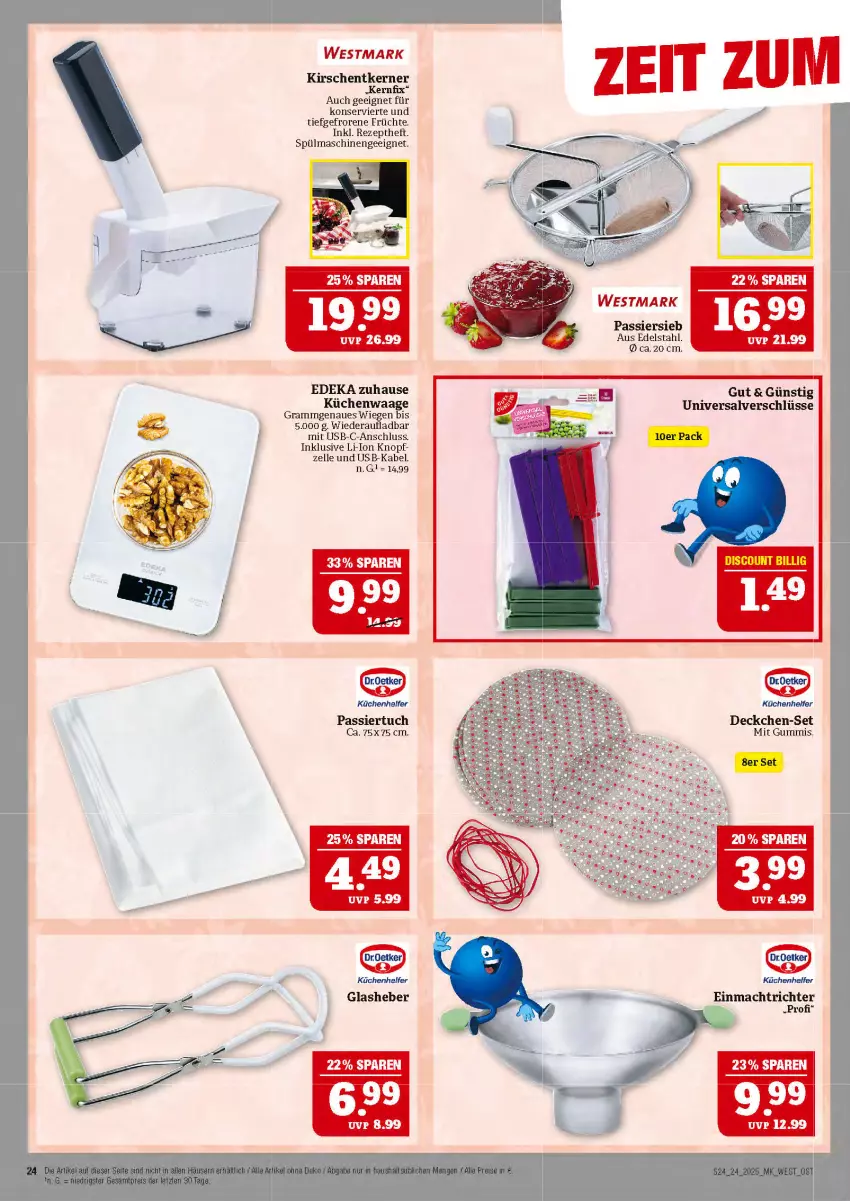 Aktueller Prospekt Marktkauf - Prospekt - von 08.06 bis 14.06.2025 - strona 24 - produkty: deka, edelstahl, elle, früchte, kirsch, kirsche, kirschen, küche, Küchen, Küchenhelfer, Küchenwaage, mac, rezept, spülmaschinen, Ti, tuc, usb, Waage