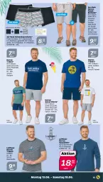 Gazetka promocyjna Netto - Angebote ab Montag - Gazetka - ważna od 18.06 do 18.06.2022 - strona 15 - produkty: Bau, baumwolle, bermuda, Ria, shirt, shorts, Sweatshirt, T-Shirt, Tasche, taschen, Ti, wolle