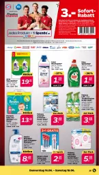 Gazetka promocyjna Netto - Angebote ab Montag - Gazetka - ważna od 18.06 do 18.06.2022 - strona 25 - produkty: ariel, ariel waschmittel, auto, baby-dry, Bad, blend-a-med, coupon, coupons, creme, fairy, febreze, gin, Kinder, lenor, lenor weichspüler, lufterfrischer, pampers, Pants, shampoo, sofort-rabatt, sofortrabatt, spülmittel, Textilerfrischer, Ti, waschmittel, weichspüler, windeln, windeln oder pants, zahncreme