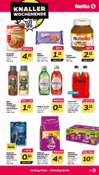 Gazetka promocyjna Netto - Angebote ab Montag - Gazetka - ważna od 18.06 do 18.06.2022 - strona 27 - produkty: bowle, burger, coca-cola, cola, curry, currywurst, dreistern, eis, flasche, gulasch, hamburger, Hela, milka, Nassnahrung, nutella, Perfect Fit, reis, sauce, Ti, Trockennahrung, whiskas, wurst