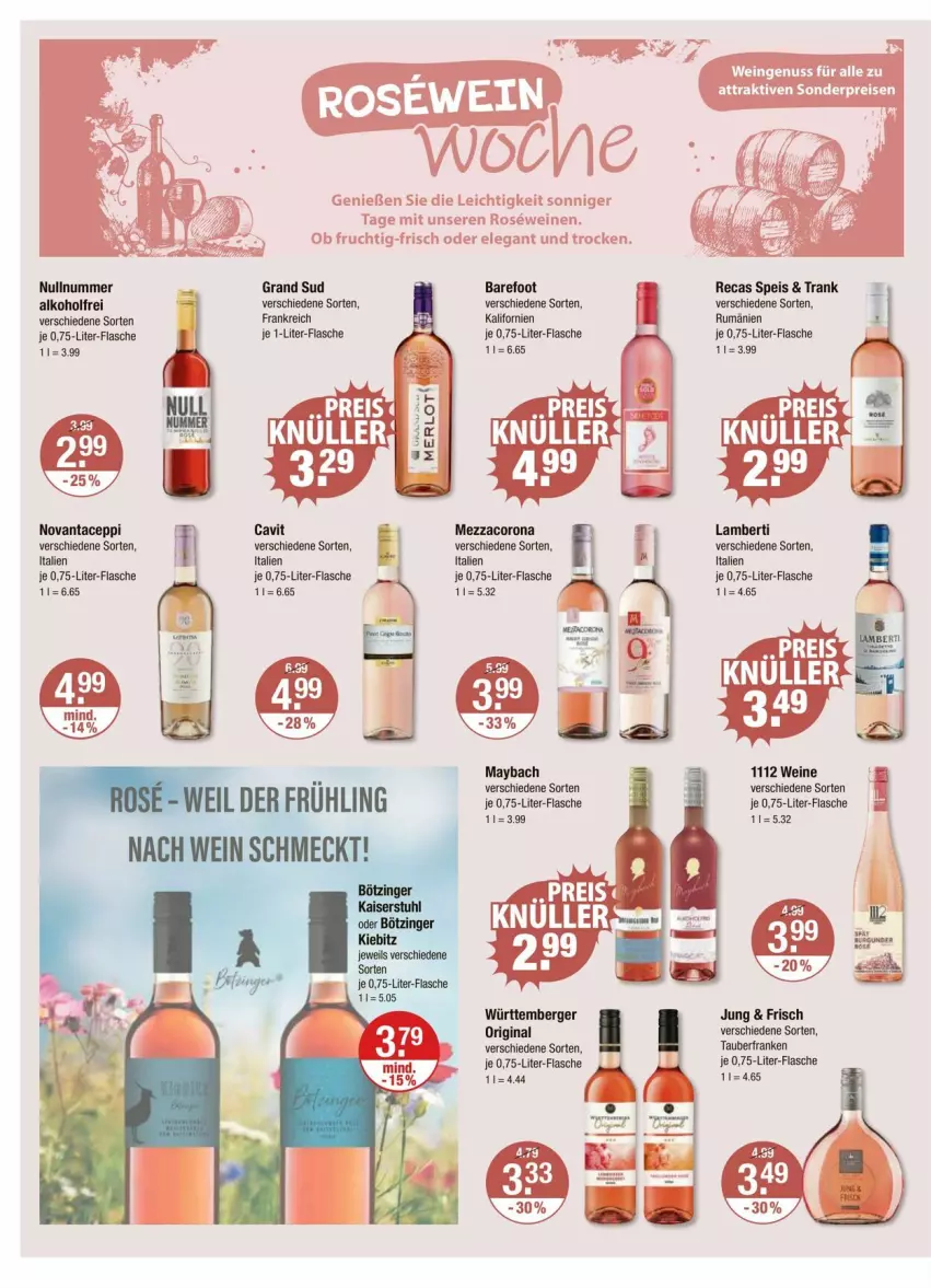 Aktueller Prospekt Vmarkt - Prospekte - von 26.06 bis 02.07.2025 - strona 10 - produkty: alkohol, Amber, Berger, corona, eis, flasche, frucht, gin, grand sud, je 1-liter-flasche, maybach, mezzacorona, nuss, reis, rum, Ti, wein, weine