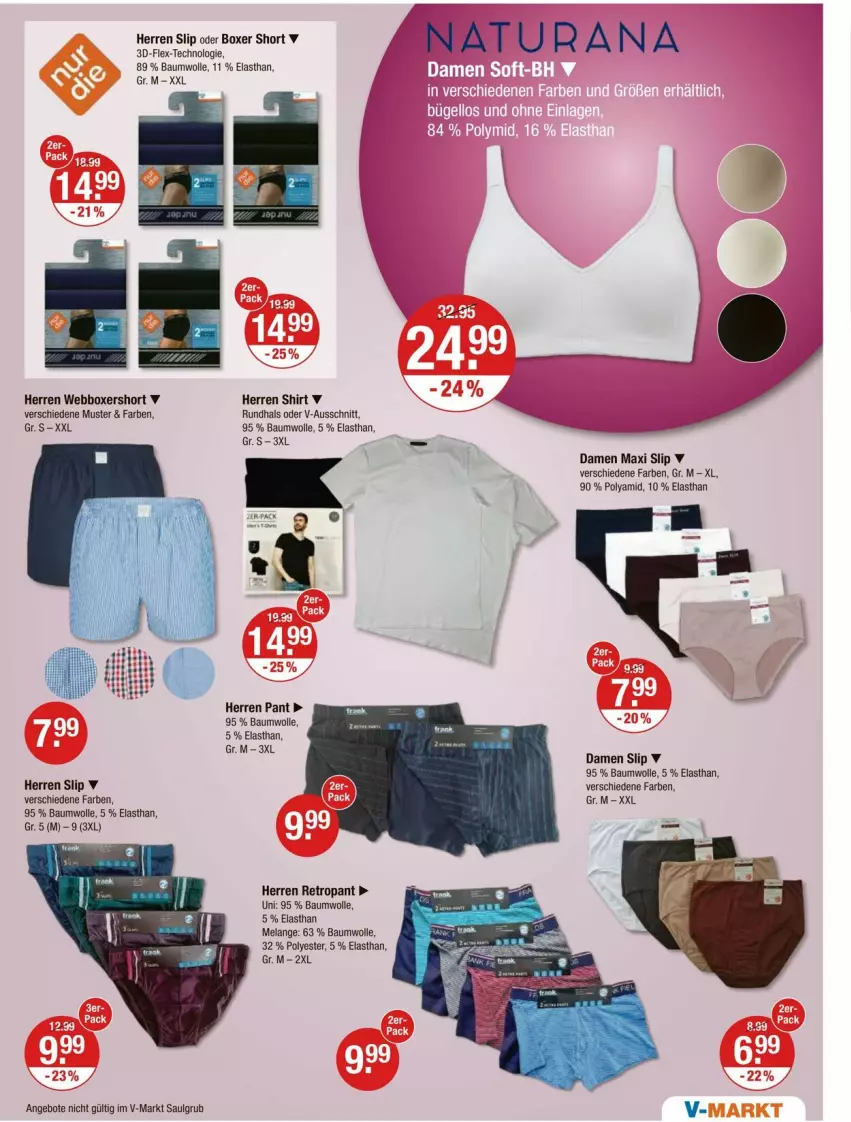 Aktueller Prospekt Vmarkt - Prospekte - von 26.06 bis 02.07.2025 - strona 21 - produkty: angebot, angebote, Bau, baumwolle, Elan, LG, shirt, slip, Ti, wolle