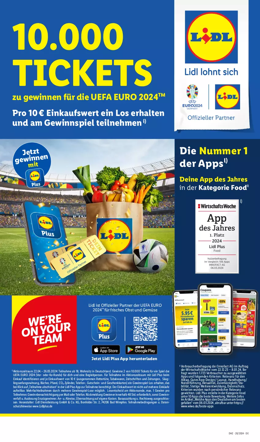 Aktueller Prospekt Lidl - Aktionsprospekt - von 13.05 bis 18.05.2024 - strona 62 - produkty: Bad, Brei, eis, elle, gewinnspiel, gutschein, LG, obst, Obst und Gemüse, Rauch, reis, rel, telefon, Ti, Tüte, und gemüse, WICK, Yo