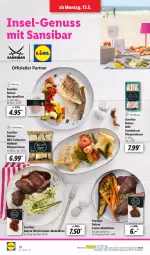 Gazetka promocyjna Lidl - Aktionsprospekt - Gazetka - ważna od 18.05 do 18.05.2024 - strona 12 - produkty: Dorade, eis, filet, filets, lamm, Lamm-Medaillons, medaillons, ndk, nuss, reis, salz, Schal, Schale, Ti