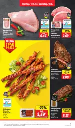 Gazetka promocyjna Lidl - Aktionsprospekt - Gazetka - ważna od 18.05 do 18.05.2024 - strona 5 - produkty: aktionspreis, angebot, aust, brustfilet, eis, filet, gewürz, grill, grillfackeln, hüftsteak, jungbullen, lachs, lamm, lammlachse, Meister, minutensteaks, pute, putenbrust, putenbrustfilet, reis, rind, rinder, schwein, schweine, steak, steaks, Ti, wein, weine, ZTE