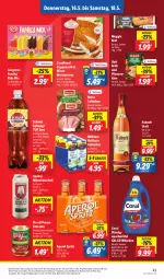 Gazetka promocyjna Lidl - Aktionsprospekt - Gazetka - ważna od 18.05 do 18.05.2024 - strona 53 - produkty: 7UP, angebot, aperol, asbach uralt, Bona, brot, coppenrath, Coral, coupon, eis, grill, herta, Käse, langnese, meggle, Meister, Milbona, milch, oro di parma, pfanne, pfannen, reis, schinken, Schwip Schwap, Spaten, Ti, tomate, tomaten, torte, und pfanne, vollmilch, waschmittel, ZTE