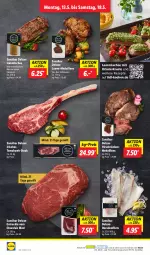 Gazetka promocyjna Lidl - Aktionsprospekt - Gazetka - ważna od 18.05 do 18.05.2024 - strona 6 - produkty: aust, Dorade, eis, entrecôte, filet, filets, kräuter, lachs, lamm, Lamm-Medaillons, lammlachse, medaillons, ndk, reis, rezept, rezepte, rind, salz, Schal, Schale, steak, Ti