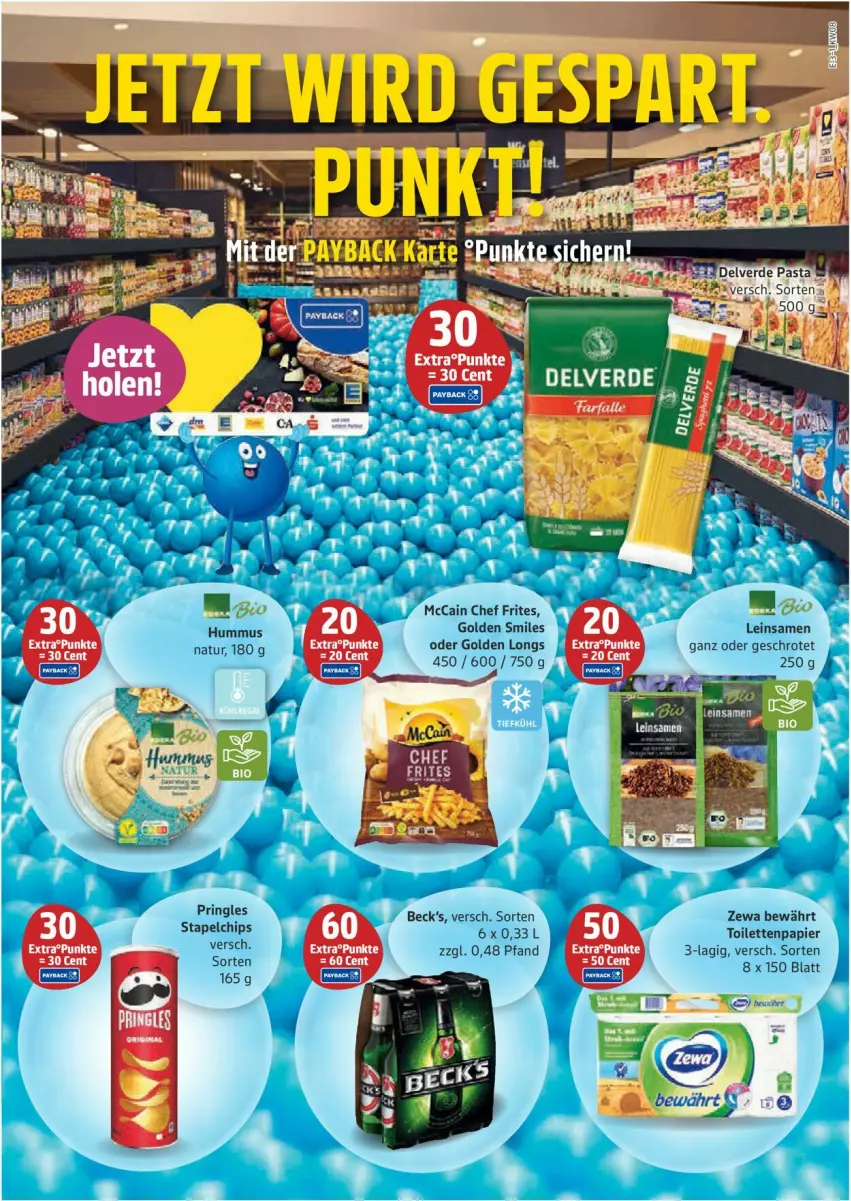 Aktueller Prospekt Edeka - Prospekte - von 17.02 bis 22.02.2025 - strona 3 - produkty: chips, Golden Longs, mccain, papier, pringles, ring, toilettenpapier, zewa