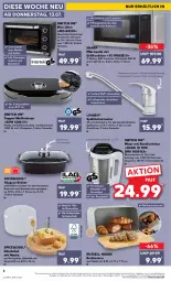 Gazetka promocyjna Kaufland - Extra-Angebote - Gazetka - ważna od 19.07 do 19.07.2023 - strona 6 - produkty: angebot, angebote, armatur, backofen, backofen und, bambus, Behälter, brot, Brotkasten, buch, decke, Deckel, edelstahl, eis, elle, garraum, grill, grillrost, herdarten, Holz, Käse, latte, mikrowelle, Mixer, Ofen, pizza, rezept, rezepte, russell hobbs, Sharp, smoothie, smoothies, Spültischarmatur, suppe, suppen, teller, Ti, timer, tisch, Waffeleisen, waffeln, wasser, ZTE