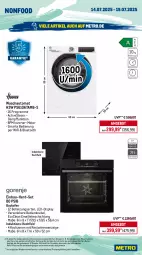 Gazetka promocyjna Metro - Wochen-Angebote - Gazetka - ważna od 19.07 do 19.07.2025 - strona 22 - produkty: angebot, auer, auto, backofen, Bau, beleuchtung, eis, Elektro, elle, garraum, gefrierschrank, induktionskochfeld, kochfeld, kühlschrank, maille, Metro, Ofen, reis, rum, Schere, Schrank, Spektrum, teller, Ti, türanschlag wechselbar