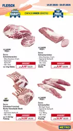 Gazetka promocyjna Metro - Wochen-Angebote - Gazetka - ważna od 19.07 do 19.07.2025 - strona 4 - produkty: Abtei, angebot, angebote, aqua, eis, elle, filet, fisch, fleisch, forelle, frischfisch, garnelen, lachs, lachsfilet, Metro, reis, rel, rwe, schwein, schweine, schweinefilet, schweinenacken, schweinerücken, seelachsfilet, steak, steaks, thunfisch, Ti, tiefpreis, wein, weine, Wild