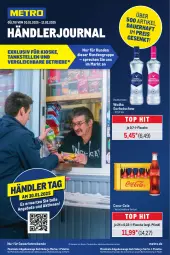 Gazetka promocyjna Metro - Händler Journal - Gazetka - ważna od 12.02 do 12.02.2025 - strona 1 - produkty: auer, coca-cola, cola, eis, elle, flasche, getränk, getränke, Gorbatschow, Metro, Palette, reis, Ti, wodka
