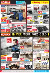 Gazetka promocyjna Norma - Norma - Gazetka - ważna od 22.08 do 22.08.2022 - strona 2 - produkty: Abbruchhammer, adapter, Arbeitssocken, armatur, armaturen, Bau, Bebe, bürste, bürsten, dell, edelstahl, eis, elle, ente, gin, gürteltasche, handschuhe, Holz, koffer, kraft, LG, Liege, messer, Mode, ndk, nuss, Reinigung, reis, Ria, ring, rwe, säge, Schal, Schale, schuhe, socken, Spezi, Spiele, Tasche, taschen, tee, Teleskop, teller, Ti, tisch, wasser, Wasserpumpenzange, werkzeug, Zangen