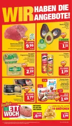 Gazetka promocyjna Marktkauf - Prospekt - Gazetka - ważna od 27.08 do 27.08.2022 - strona 6 - produkty: avocado, Becher, braten, butter, deka, duplo, eis, ferrero, gin, hanuta, irische butter, kerrygold, Kinder, kinder riegel, Mett, mövenpick, mövenpick eis, natur, pringles, reis, riegel, rind, rinder, ring, schmorbraten, Ti, ZTE