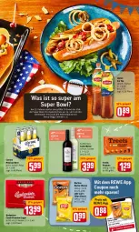 Gazetka promocyjna Rewe - REWE Ihr Kaufpark - Gazetka - ważna od 05.02 do 05.02.2022 - strona 13 - produkty: budweiser, chips, corona, coupon, Doritos, eis, gallo, grill, ice tea, lipton, lipton ice tea, nacho, nacho cheese, reis, rind, Ti, uhr, wein, weine