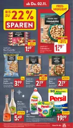 Gazetka promocyjna Aldi Nord - Von Montag - Gazetka - ważna od 04.11 do 04.11.2023 - strona 31 - produkty: beutel, Cashew, dessert, eis, elle, erdnüsse, flasche, frucht, gin, haselnuss, jumbo, kraft, likör, natur, nuss, persil, persil waschmittel, reis, Ria, sahne, Schal, Schale, teller, Ti, waschmittel, ZTE