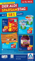 Gazetka promocyjna Aldi Nord - Von Montag - Gazetka - ważna od 04.11 do 04.11.2023 - strona 36 - produkty: aldi, almighur, almighurt, apfel, auto, Becher, beutel, braten, curry, currywurst, ehrmann, ehrmann almighurt, elle, frucht, fruchtjoghurt, gin, grill, joghur, joghurt, lorenz, magazin, papier, rotkohl, telefon, teller, Ti, wurst, ZTE, zucker