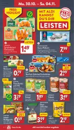 Gazetka promocyjna Aldi Nord - Von Montag - Gazetka - ważna od 04.11 do 04.11.2023 - strona 6 - produkty: aldi, angebot, angebote, backfisch, beutel, braten, eintopf, eis, fisch, fischstäbchen, Geflügel, gulasch, hilcona, iglo, knorr, kuchen, lachs, Lebkuchen, mars, nudel, pasta, reis, sauce, spinat, Ti, topf, Wild, wildlachs, Yum Yum