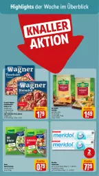 Gazetka promocyjna Rewe - Prospekte - Gazetka - ważna od 01.06 do 01.06.2024 - strona 2 - produkty: cheddar, creme, eis, elsässer art, flammkuchen, gin, kerrygold, knorr, kuchen, lamm, meridol, Ofen, original wagner, pizza, reis, salami, salat, steinofen, steinofen pizza, Ti, wagner, zahncreme