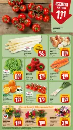 Gazetka promocyjna Rewe - Prospekte - Gazetka - ważna od 01.06 do 01.06.2024 - strona 7 - produkty: bio, blume, blumen, Blumenstrauß, eis, kopfsalat, lamm, LG, möhren, orange, orangen, paprika, reis, rewe beste wahl, rispentomaten, salat, Schal, Schale, spargel, speisemöhren, Speisezwiebeln, Ti, tomate, tomaten, topf, zwiebel, zwiebeln