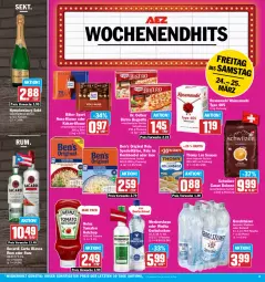 Gazetka promocyjna Aez - Prospekte - Gazetka - ważna od 25.03 do 25.03.2023 - strona 15 - produkty: bacardi, baguette, beutel, Bistro Baguette, bohne, bohnen, Dr. Oetker, eis, flasche, gerolsteine, gerolsteiner, gin, Gorbatschow, heinz, kakao, ketchup, kochbeutel, mehl, moskovskaya, natur, nuss, reis, rel, ritter, ritter sport, rosen, Rosenmehl, rum, sauce, sekt, Spezi, Sport, Sprudel, steiner, thomy, thomy les sauces, Ti, tomate, tomaten, tomaten ketchup, type 405, weizenmehl, wodka, ZTE